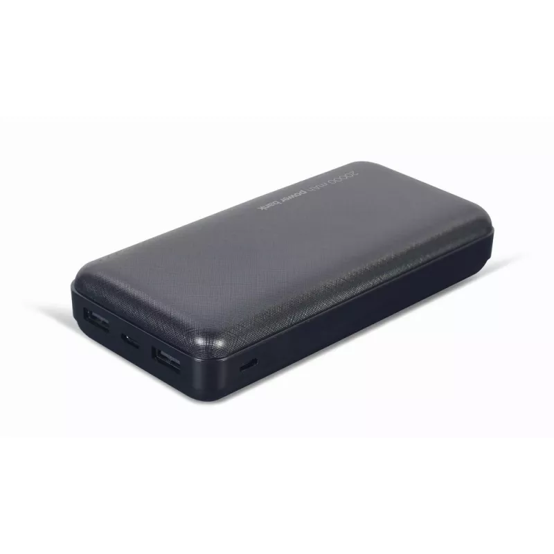 Gembird PB20-02 ārējais akumulators Litija polimērs (LiPo) 20000 mAh Melns