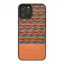 Aizsargmaciņš man and wood iPhone 12 Pro Max — brūns rūtains ar melniem akcentiem