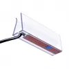 Plauktā montējams LED gaismeklis cama meble Cama taisnstūrveida 2LED virsmā montējams melns vēsi balts