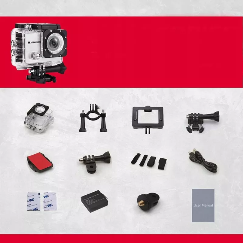 Action Sports Camera AgfaPhoto Realimove AC5000 12 MP Full HD Wi-Fi