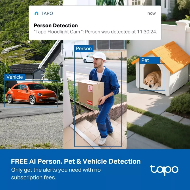 TP-Link TAPO C615F KIT drošības kamera Kupols IP drošības kamera Āra 2304 x 1296 pikseļi Griesti/Siena/Stabs