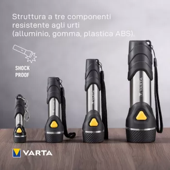 Rokas lukturītis Varta Day Light Multi LED F20 Melns Sudraba Dzeltens