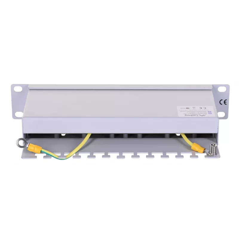 Plākstera panelis LANBERG PPF6-9012-S, 12 portu, metāla, pelēks, 1U, 215×130×44,5 mm
