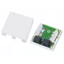 Vadu savienotājs Alantec GN002 2×RJ45 ligzda–ligzda balts taisns plastmasas