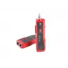 LANBERG tīkla kabeļu testeris NT-0501 — RJ-11/RJ-12/RJ-45 atbalsts, maksimālais garums 250 m, iebūvēta baterija, LED indikatori, melns