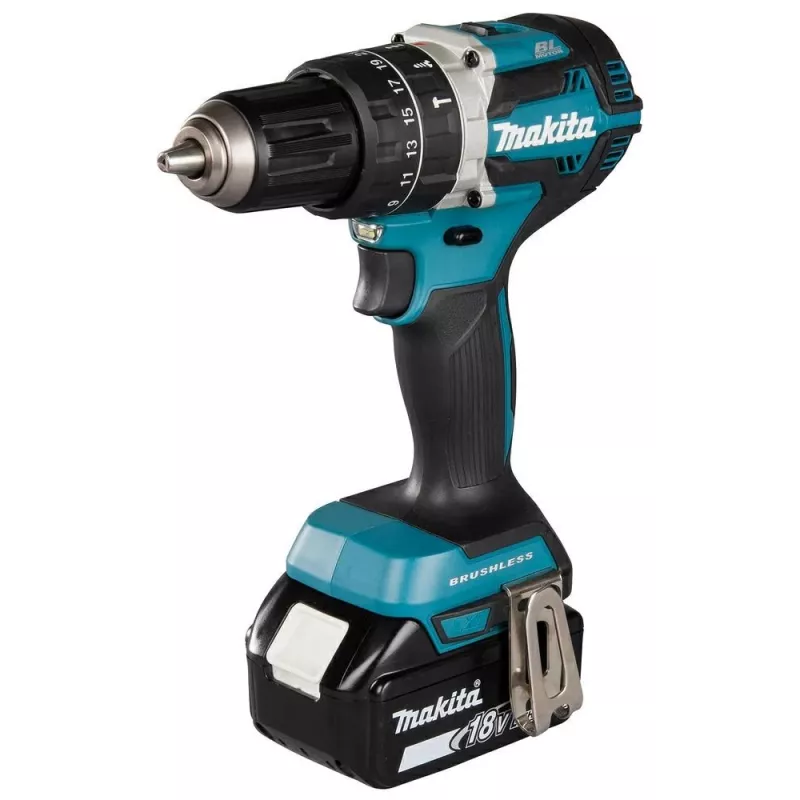 Makita DHP484RTJ urbis Bezatslēgas 1.8 kg Melns, Zils