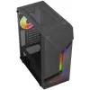 Aerocool Scape-G-BK-v2 Midi-Tower, Tempered Glass, FRGB - Melns