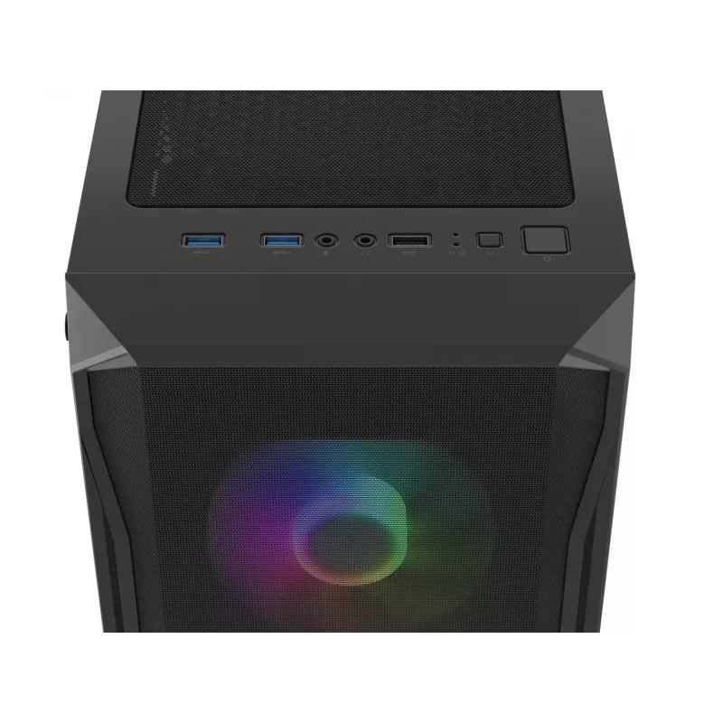 Korpuss Fury Shobo SH4F ar RGB logu un 4 ventilatoriem MIDI datoram