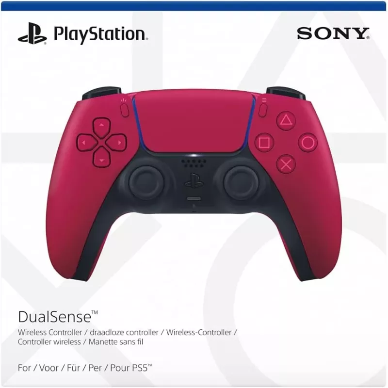Spēļu kontrolieris Sony DualSense v3 sarkans — Bluetooth/USB, USB-C, iebūvēts akumulators, PS5, 160×106×66 mm