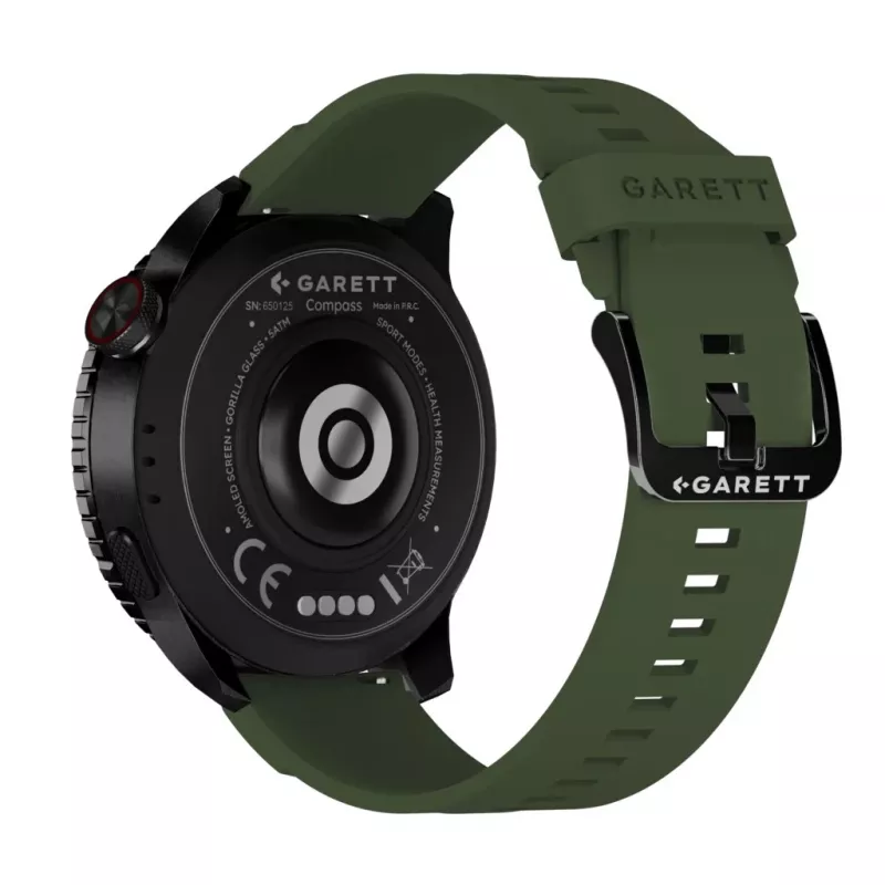 Viedpulkstenis Garett Compass GPS melns — Garett Compass GPS viedpulkstenis, melns