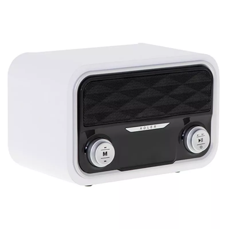 Adler AD 1185 — Pārnēsājams FM radio, Bluetooth 4.0, MP3, SD karte, AUX, 1800 mAh baterija, LCD displejs, uzlāde caur micro-USB