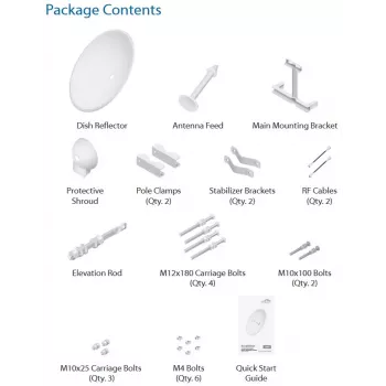 Ubiquiti RD-5G34 Networks airMAX tīkla antena virziena antena 34 dBi