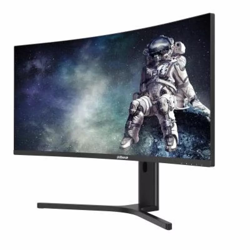 Datora monitors DAHUA LM34-E330CA 34 collas (86.4 cm) UltraWide Quad HD 3440×1440 VA LCD 21:9 izliekts, 1 ms, VESA, augstumā regulējams, melns