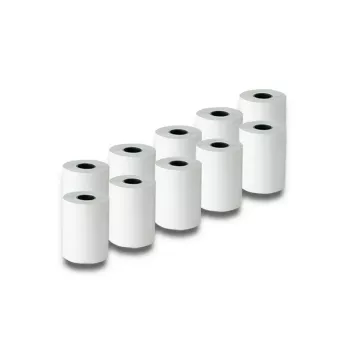 QOLTEC papīra printera etiķetes 5,7 cm platumā, baltas, 55 g/m², iepakojumā 10 (modelis 51896)