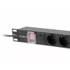 Barošanas sadales bloks Lanberg PDU-07F-0200-BK