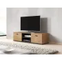 TV statīvs Cama Meble SOHO 140, gaišs ozols/melns, 1400×430×370 mm