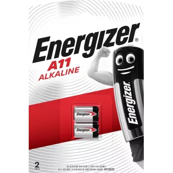Vienreizēja litija cilindriskā baterija Energizer A11/E11A 6V 2 gab. — sudraba, blisteris