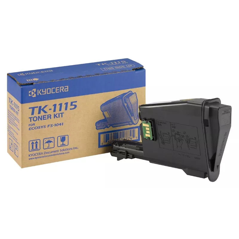 KYOCERA TK-1115 tonera kasetne 1 gab. Oriģināla Melna