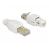 Wire connector DeLOCK 86415 RJ-45 balta