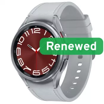 Samsung Renewed Galaxy Watch 6 Classic BT 43mm viedpulkstenis, sudraba krāsā, A klase