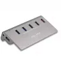 DeLOCK USB centrmezgls 10 Gbps 4 Type-A pieslēgvietas 1 ātrās uzlādes pieslēgvieta