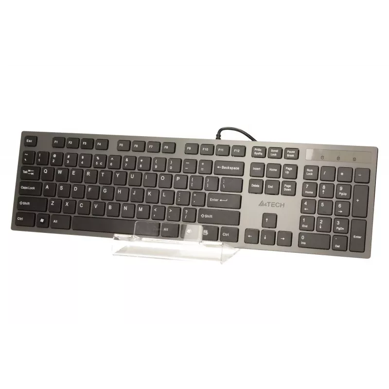 A4Tech KV-300H tastatūra USB QWERTY Melna, Pelēka