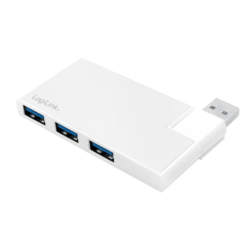 USB3.0 4-portu centrmezgls, sudraba