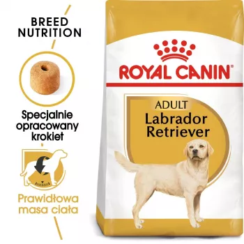 Sausā suņu barība Royal Canin Labrador Retriever Adult 12 kg — mājputni, 30% olbaltumvielu, 13% tauku