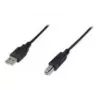 Digitus ASSMANN - USB kabelis - USB Type A, 4 kontaktu (M) - USB Type B, 4 kontaktu (M) - 1 m (USB / Hi-Speed USB) - Melns (AK-300105-010-S)