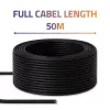 Ethernet ielāpu vads QOLTEC CAT6 UTP, 50 m, melns