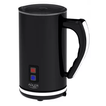 Automātiskais piena putotājs/sildītājs Adler AD 4478 — nerūsējošā tērauda bļoda, 240 ml tilpums, 500 W, karsts un auksts