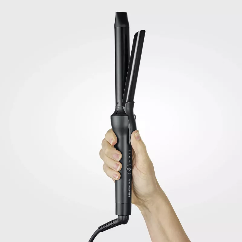 Matu taisnotājs SEVERIN LS 0822 — Siltuma tehnoloģija, 250 W, 130 °C min, keramikas plāksnes, 2,8 m vads, melns/pelēks