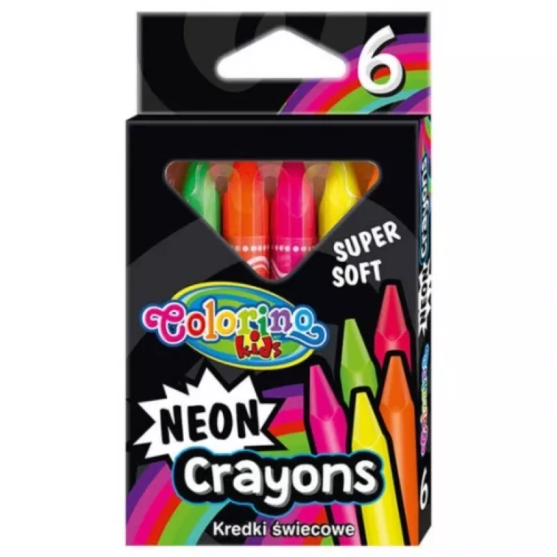 Colorino Kids Neon krītiņi 6 krāsas