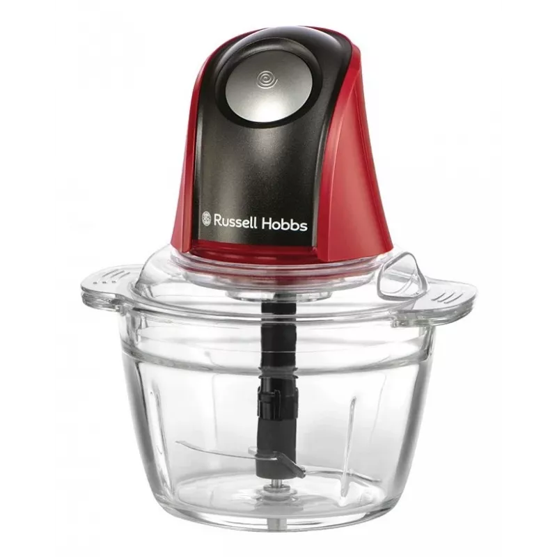 Russell Hobbs 27130-56 elektriskais virtuves smalcinātājs 0,5 L 200 W Melns, Sarkans, Caurspīdīgs