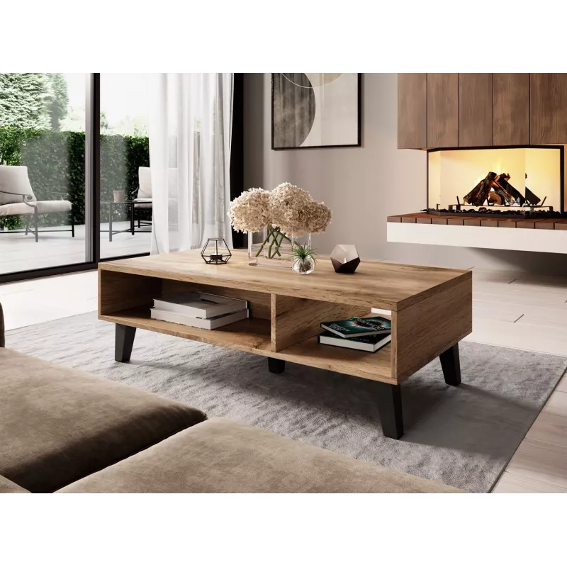 Cama Kafijas galdiņš NORD 110cm votana ozols/antracīts