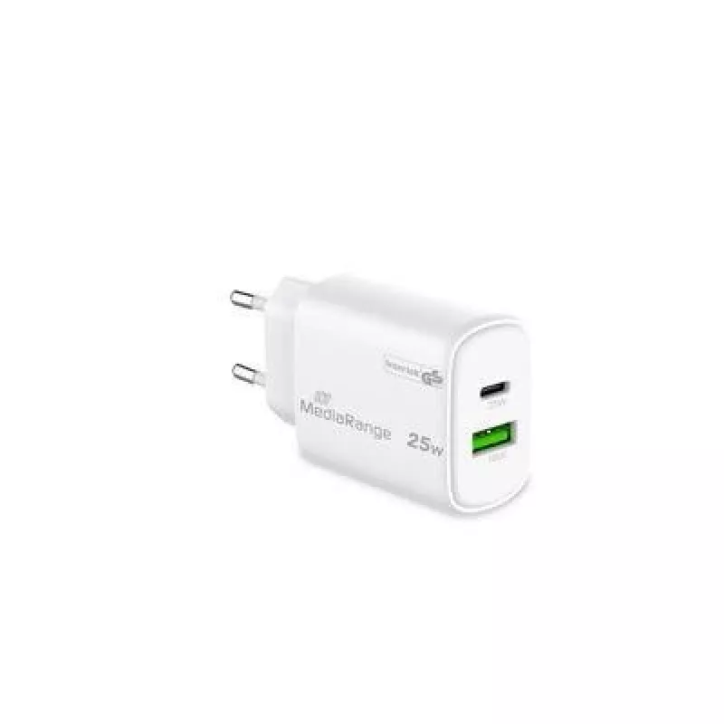 Barošanas adapteris USB/USB-C 25W/FAST MRMA112-2 Mediarange