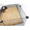 Cage c&c Modular Cages 5x2 Melns for Guinea Pig Hedgehog Rabbit — 1800×370×750 mm, 8.5 kg