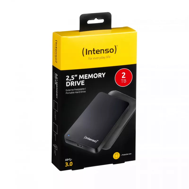 Ārējais cietais disks Intenso 2TB USB 3.2 2.5 collu melns