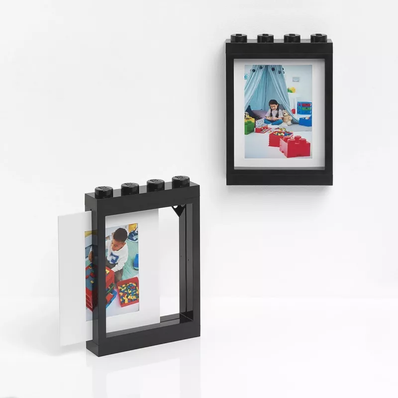 Attēlu rāmis Room Copenhagen LEGO attēlu rāmis melns — saderīgs ar LEGO minifigūru eksponēšanu