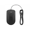 Vadu optiskā pele Lenovo GY51D20875 USB Type-C, piemērota abām rokām, 2400 DPI, 4 pogas, melna