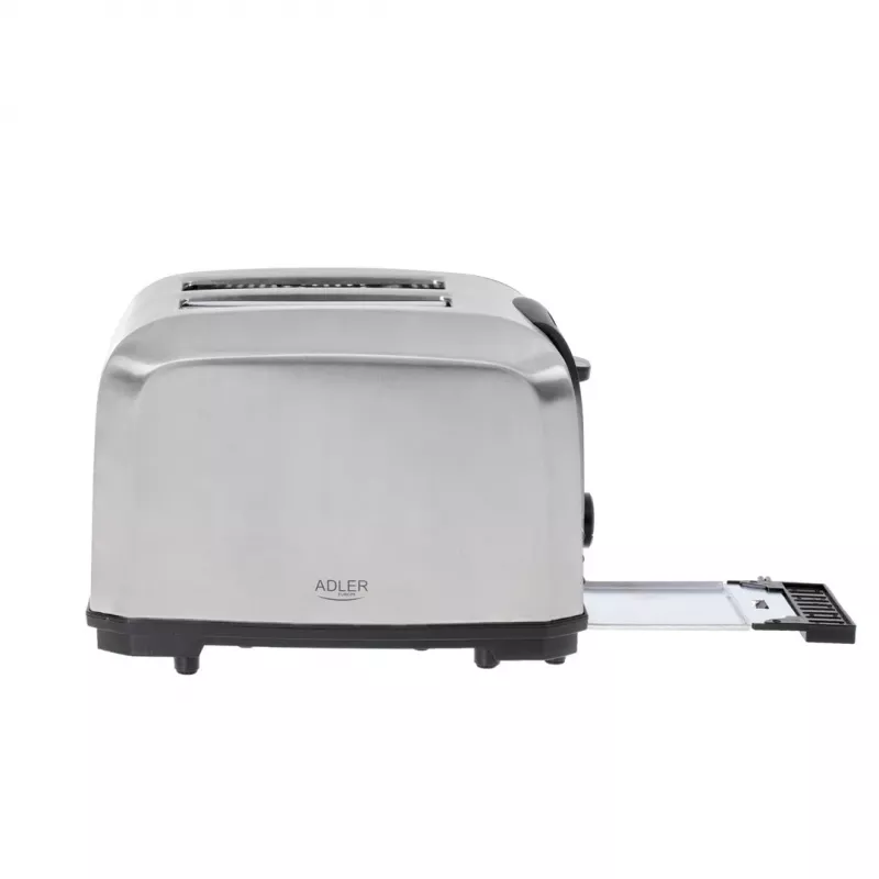 Tosteris Adler AD 3222 2 šķēles 1000 W Sudraba