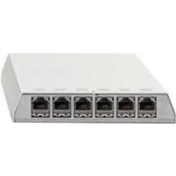 Patch panel Rutenbeck PP-Cat.6A iso-6 Ap rw ekranēts 6x RJ-45