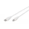Assmann USB savienojuma kabelis, tips A - B vīr./vīr., 3,0m, piemērots USB 2.0, UL, melns (AK-300102-030-E)