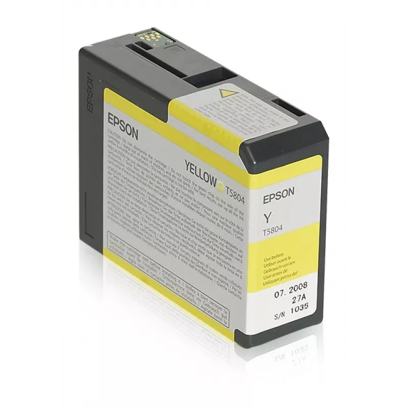 Epson Singlepack dzeltena T580400, dzeltena, pigmenta tinte, 80 ml, 1 gab.