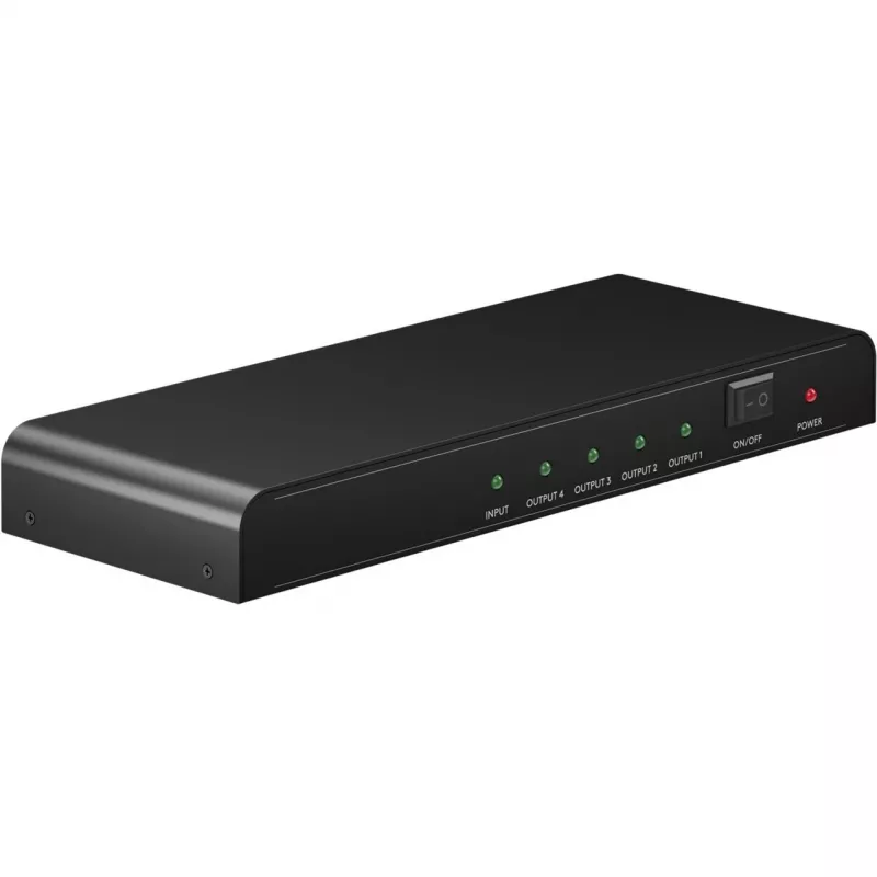 Goobay HDMI™ sadalītājs 1 pret 4 (4K @ 30 Hz) (58482)