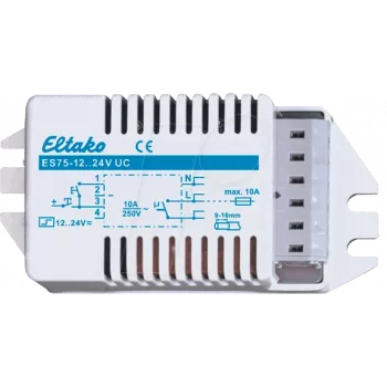 Eltako ES75-12..24V UC impulsu relejs (V)1S Leuchten n.potenzialf.10A 60100055 1 (60100055)