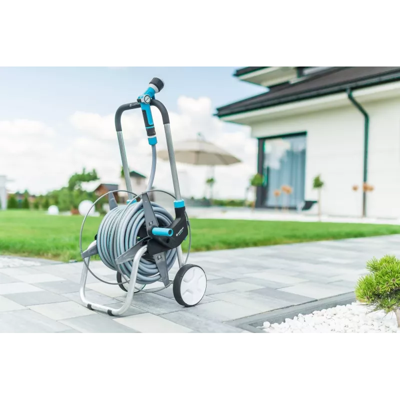 Metāla šļūteņu rati Cellfast EXPLORER 60m 1/2 colla – līdz 60 m 1/2 collas dārza šļūtenei