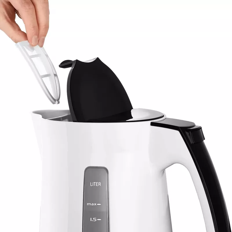 Elektriskā tējkanna Melitta Enjoy Aqua 1,7 L 2400 W melna balta