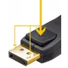 Goobay DISPLAYPORT-KABELIS 1.4, 5M, 32.4GBIT/S, 8K@60HZ/4K@240HZ