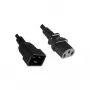 Microconnect PE030620 strāvas kabelis melns 2 m C13 savienotājs C20 savienotājs